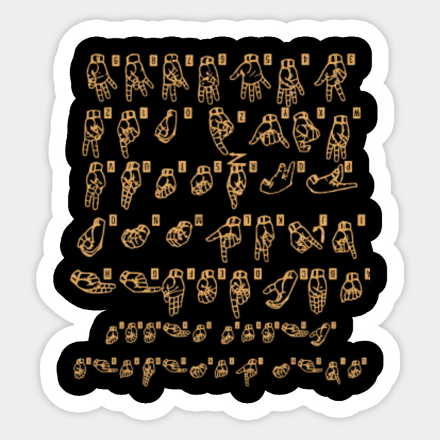 American Sign Languaget Cheat Sheet hand signs American Sign